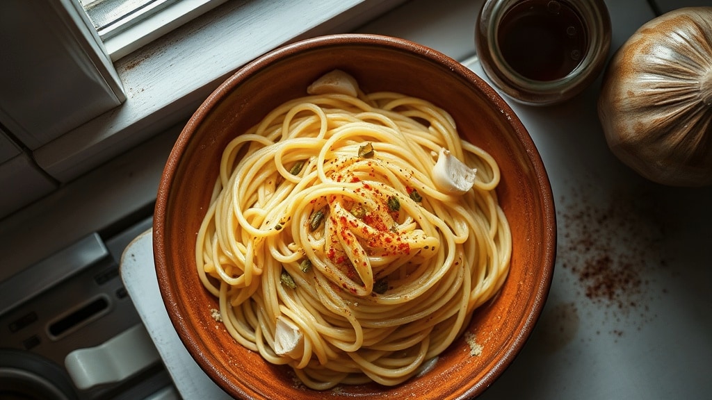 Spicy Garlic Pasta